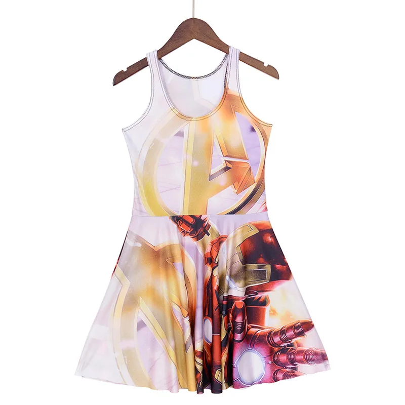 NEW 1241 Sexy Girl Women The Avengers Captain America 3 Iron Man 3D Prints Reversible Sleeveless Skater Pleated Dress Plus size
NEW 1241 Sexy Girl Women The Avengers Captain America 3 Iron Man 3D Prints Reversible Sleeveless Skater Pleated Dress Plus size