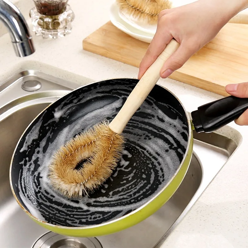 Natural Wooden Long Handle Non-stick Oil Coconut Fiber Cleaner Brush Washing Dish Bowl Artifact Household Kitchen Cleaning Tools
Natural Wooden Long Handle Non-stick Oil Coconut Fiber Cleaner Brush Washing Dish Bowl Artifact Household Kitchen Cleaning Tools