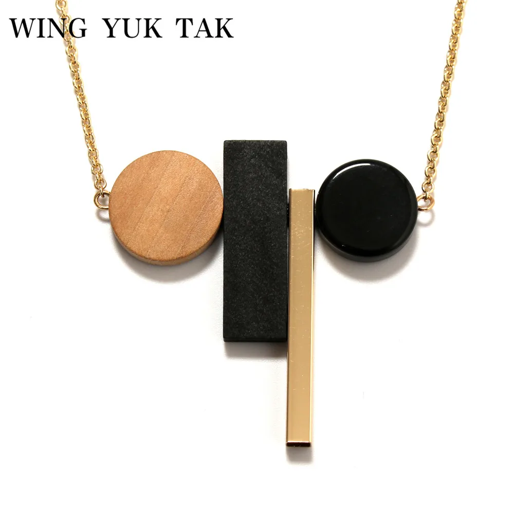 wing yuk tak Fashion Vintage Geometric Classic Black White Wood Necklaces Pendants For Women Minimalist Statement Jewelry
wing yuk tak Fashion Vintage Geometric Classic Black White Wood Necklaces Pendants For Women Minimalist Statement Jewelry