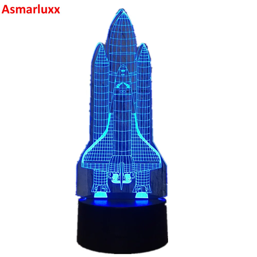 Spacecraft 3d Visual Led Night Light 7 Color Lamp For Kids Touch Usb Table Lampara Lampe Baby Sleeping Nightlight Kid Room Light
Spacecraft 3d Visual Led Night Light 7 Color Lamp For Kids Touch Usb Table Lampara Lampe Baby Sleeping Nightlight Kid Room Light
