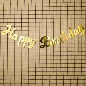 Gold Silver Happy Birthday Banner Bunting Just Married Hang Garland Wedding Party Decor Banner Home Party Baby Shower Decoration
Gold Silver Happy Birthday Banner Bunting Just Married Hang Garland Wedding Party Decor Banner Home Party Baby Shower Decoration