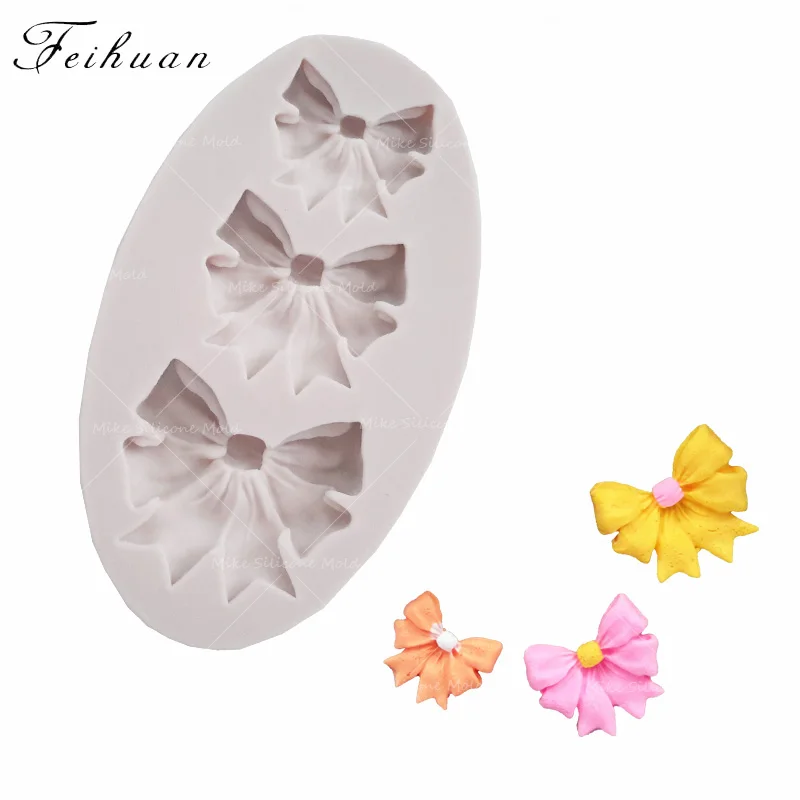 Feihuan 1pcs 3 Holes Bow Knot Silicone Cake Mold Fondant Chocolate Decoration Baking Tools Moulds Handmade Mold Gumpaste Clay
Feihuan 1pcs 3 Holes Bow Knot Silicone Cake Mold Fondant Chocolate Decoration Baking Tools Moulds Handmade Mold Gumpaste Clay