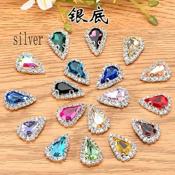 8*13mm 40pcs/pack DR shape sew on rhinestones high-quality Crystal glass with silvery D shape claw DIY fashion accessories YJ78
8*13mm 40pcs/pack DR shape sew on rhinestones high-quality Crystal glass with silvery D shape claw DIY fashion accessories YJ78