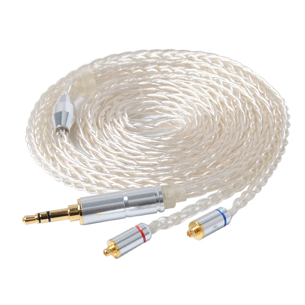 LZ 8 Core Single Crystal Copper Silver Plated Cable 3.5/2.5/4.4mm Plug MMCX Connector For SE846 LZ A5/A4/A3S NICEHCK EBX/M6/N3
LZ 8 Core Single Crystal Copper Silver Plated Cable 3.5/2.5/4.4mm Plug MMCX Connector For SE846 LZ A5/A4/A3S NICEHCK EBX/M6/N3