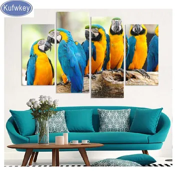 5d DIY diamond Painting 4 Pieces Parrots on the tree 3d picture diamond embroidery mosaic cross stitch full square round drill
5d DIY diamond Painting 4 Pieces Parrots on the tree 3d picture diamond embroidery mosaic cross stitch full square round drill