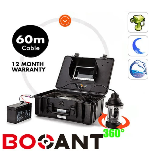 20m-60m 360 degree Rotation Underwater fish video Camera with 7 Inch LCD moniot box battery charger
20m-60m 360 degree Rotation Underwater fish video Camera with 7 Inch LCD moniot box battery charger