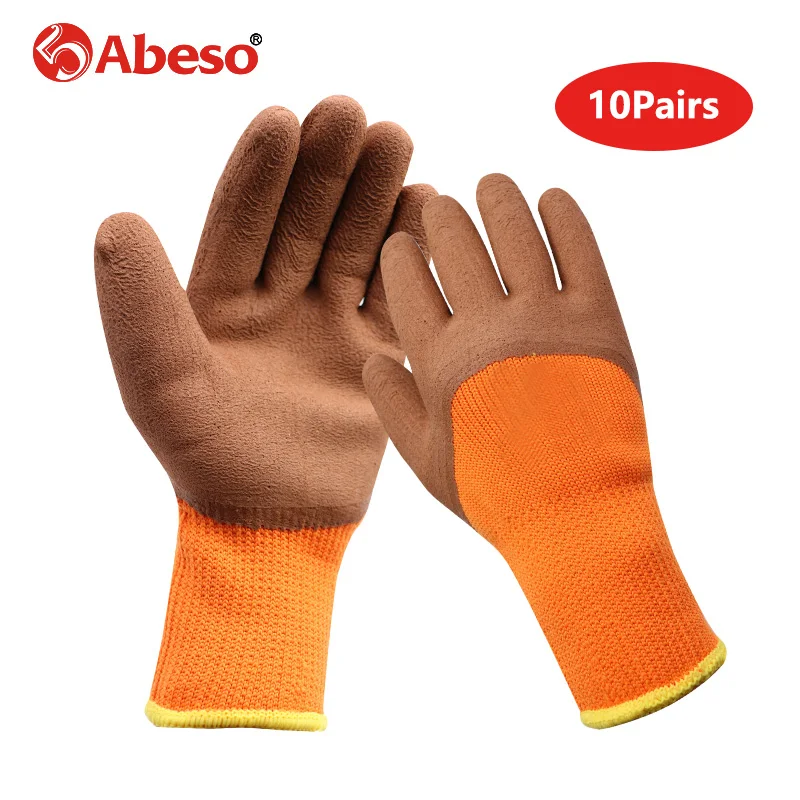10Pairs Plush Thicken Safety Gloves Oil-proof Waterproof Cut-Resistant Breathable Orange Core Yellow Rubber Working Gloves
10Pairs Plush Thicken Safety Gloves Oil-proof Waterproof Cut-Resistant Breathable Orange Core Yellow Rubber Working Gloves