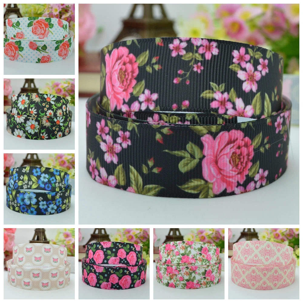 DUWES 7/8" 22mm Flowers Printed grosgrain ribbon hairbow party decoration DIY handmade wholesale OEM 50YD
DUWES 7/8" 22mm Flowers Printed grosgrain ribbon hairbow party decoration DIY handmade wholesale OEM 50YD
