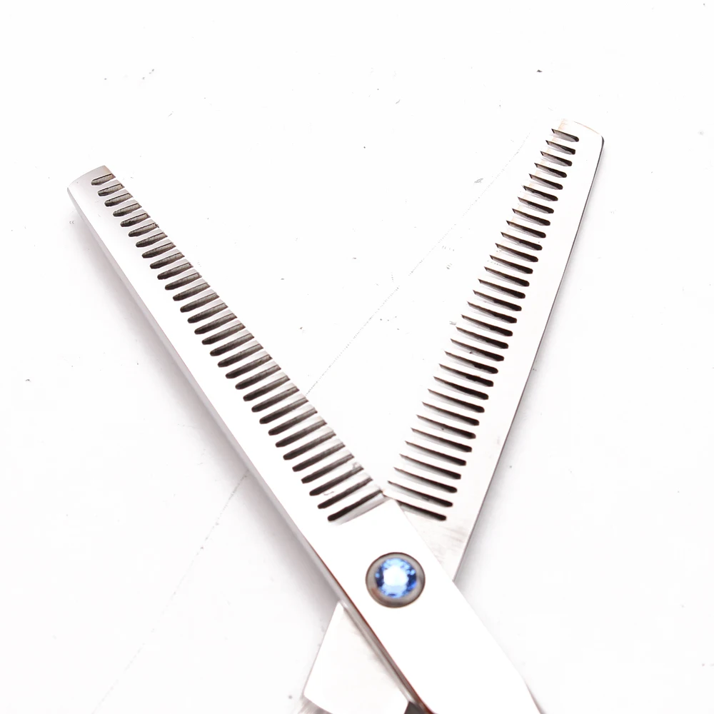 5.5" 6" Customize Logo Stainless Hairdressing Scissors Double Side Teeth 15% Thinning Rate Thinning Scissors Hair Scissors C2001
5.5" 6" Customize Logo Stainless Hairdressing Scissors Double Side Teeth 15% Thinning Rate Thinning Scissors Hair Scissors C2001