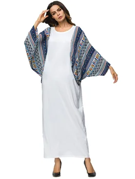 Casual Muslim Abaya Print Maxi Dress Bat Sleeve Plus Size Kimono Long Robe Gowns Ramadan Middle East Arab Islamic Clothing
Casual Muslim Abaya Print Maxi Dress Bat Sleeve Plus Size Kimono Long Robe Gowns Ramadan Middle East Arab Islamic Clothing