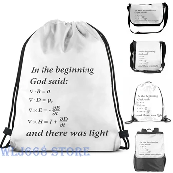 Funny graphic print shoulder Bags women God said Maxwell equations Single shoulder backpack travel for men Gym Bag
Funny graphic print shoulder Bags women God said Maxwell equations Single shoulder backpack travel for men Gym Bag