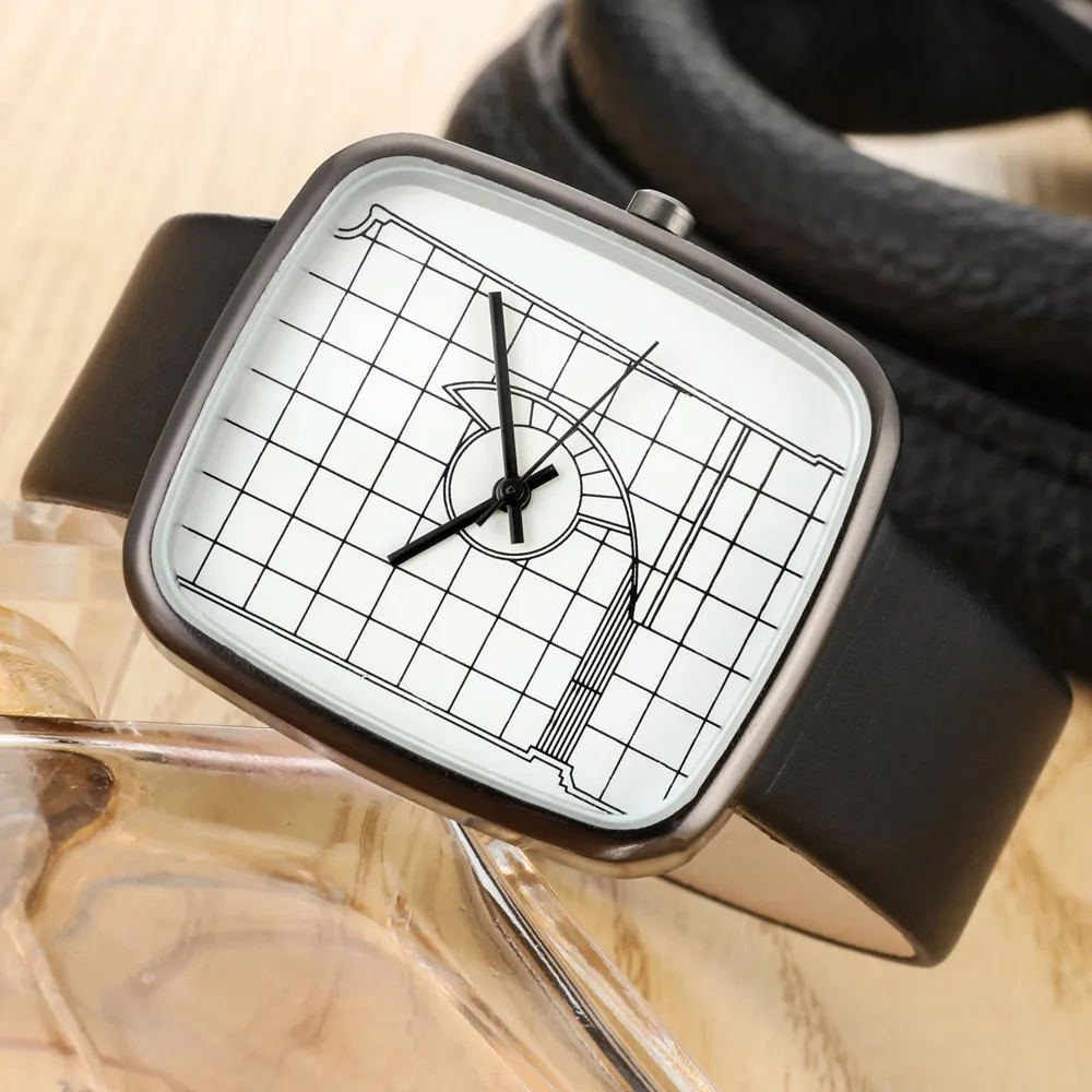 Woman Fashion Leather Band Analog Quartz Round Wrist Watch Watches simple ladies watch | Наручные часы