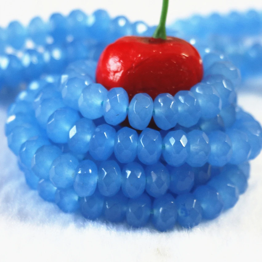Natural blue stone chalcedony jades abacus faceted loose beads 2X4mm 4X6mm 5X8mm diy jewelry findings accessories 15inch B156
Natural blue stone chalcedony jades abacus faceted loose beads 2X4mm 4X6mm 5X8mm diy jewelry findings accessories 15inch B156