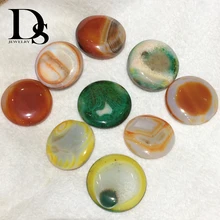 5-6 centímetros Natural Jade Carnelian Ágata Wafer Disco de Cristal de Quartzo Espécime Mineral Coaster Mesa de Decoração Presentes de DIY Em Casa decoração(China)