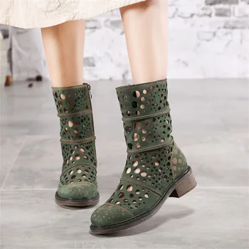 New casual women's boots autumn and winter leather hollow hollow women's shoes fashion comfortable soft light trend wild boots
New casual women's boots autumn and winter leather hollow hollow women's shoes fashion comfortable soft light trend wild boots