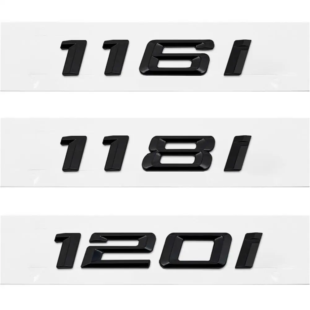 3D Metal Black Sticker 116i 118i 120i 130i car rear boot emblems number letter badge for BMW 1 Series E81 E82 E87 E88 F20 F21
3D Metal Black Sticker 116i 118i 120i 130i car rear boot emblems number letter badge for BMW 1 Series E81 E82 E87 E88 F20 F21