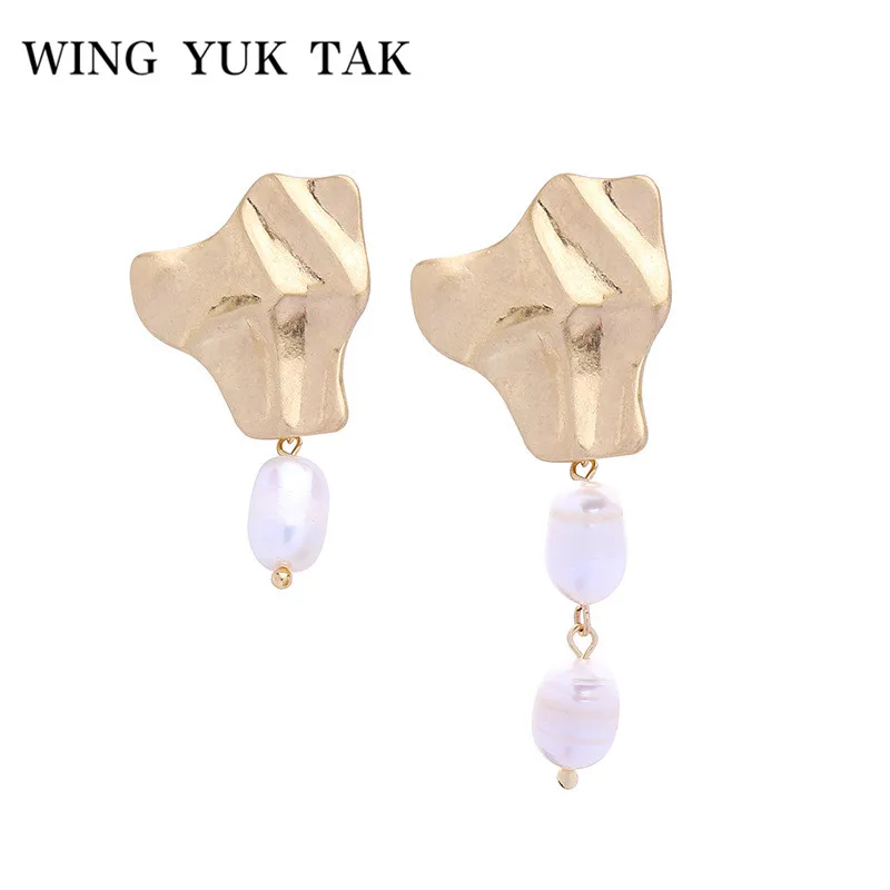 Fashion Freshwater Pearls Earrings For Women Geometric Vintage Gold Color Party Drop Earrings Jewellery boucle d'oreille femme
Fashion Freshwater Pearls Earrings For Women Geometric Vintage Gold Color Party Drop Earrings Jewellery boucle d'oreille femme