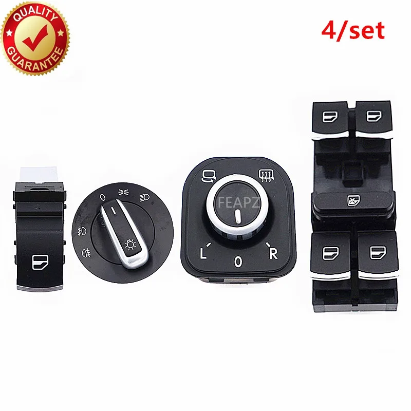 4/set chrome headlight windows mirror switch button 5k3959857 5nd941431a 5nd959565a 5nd959855 for vw eos golf 5/6 gti passat b6
4/set chrome headlight windows mirror switch button 5k3959857 5nd941431a 5nd959565a 5nd959855 for vw eos golf 5/6 gti passat b6