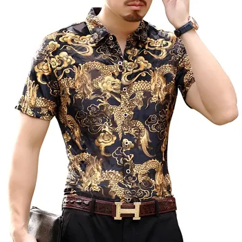 Dragon Gold Velvet Shirt Short Sleeve 2018 Summer Blue Velvet Shirt Hawaiian Burn Out Transparent Male Shirt Camicia Uomo
Dragon Gold Velvet Shirt Short Sleeve 2018 Summer Blue Velvet Shirt Hawaiian Burn Out Transparent Male Shirt Camicia Uomo