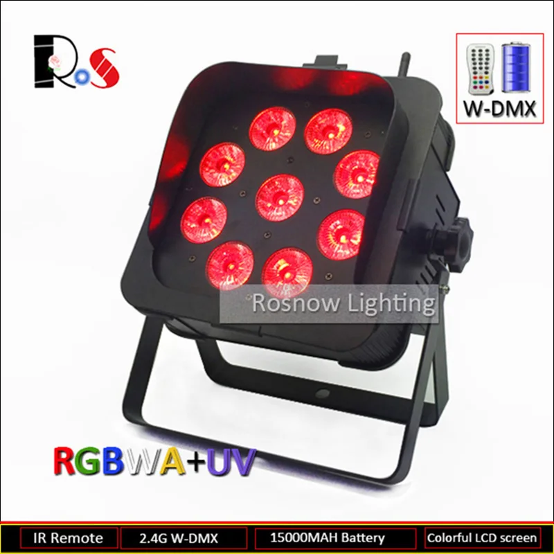 Sample NEW RGBWA 9x15W Wireless DMX 2.4GHz Rechargeable battery powered Flat Par can with light barrier
Sample NEW RGBWA 9x15W Wireless DMX 2.4GHz Rechargeable battery powered Flat Par can with light barrier