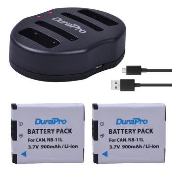 DuraPro 2 pcs 900mAh NB-11L NB11L NB 11L Camera Battery + USB Dual Charger For Canon IXUS 125 240HS A3400 A4000 A2300 A2400 Z1
DuraPro 2 pcs 900mAh NB-11L NB11L NB 11L Camera Battery + USB Dual Charger For Canon IXUS 125 240HS A3400 A4000 A2300 A2400 Z1