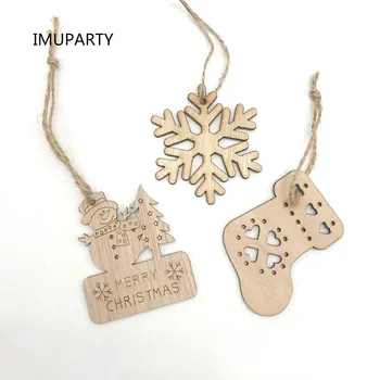 12pcs Wooden Christmas Drop Pendant with Ribbon Snowflake Snowman Christmas Tree Decorations DIY Craft Handmade Hang Tags
12pcs Wooden Christmas Drop Pendant with Ribbon Snowflake Snowman Christmas Tree Decorations DIY Craft Handmade Hang Tags