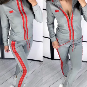2019 Real New Arrival Full Two Piece Set Fashion Stitching Contrast Zipper Tops And Trousers For Sports Leisure Women 2 Outfits
2019 Real New Arrival Full Two Piece Set Fashion Stitching Contrast Zipper Tops And Trousers For Sports Leisure Women 2 Outfits