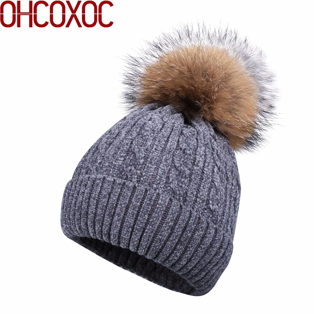 OHCOXOC New Women Beanies Real Fox Fur Pom Poms Ball Cap Keep Warm Beanies Skullies rhinestone beads luxury mink pom winter hats
OHCOXOC New Women Beanies Real Fox Fur Pom Poms Ball Cap Keep Warm Beanies Skullies rhinestone beads luxury mink pom winter hats