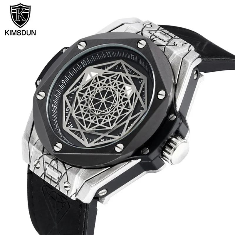 KIMSDUN Four-dimensional Pattern Brand Men Quartz Watches Waterproof Luxury Fashion personality Male Clock Montre Homme
KIMSDUN Four-dimensional Pattern Brand Men Quartz Watches Waterproof Luxury Fashion personality Male Clock Montre Homme