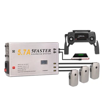 5 in 1 Intelligent Fast Charger for DJI Mavic Pro / PLATINUM Drone AC Multiple Battery Charging Hub Protection Charger Station
5 in 1 Intelligent Fast Charger for DJI Mavic Pro / PLATINUM Drone AC Multiple Battery Charging Hub Protection Charger Station