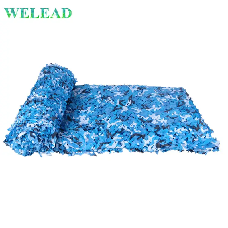 WELEAD 1.5 m Wide Reinforced Camouflage Net Sea Blue for Gazebo Garden Hiding Pergola Shading Balcony Awning Arbor Voile Carport
WELEAD 1.5 m Wide Reinforced Camouflage Net Sea Blue for Gazebo Garden Hiding Pergola Shading Balcony Awning Arbor Voile Carport