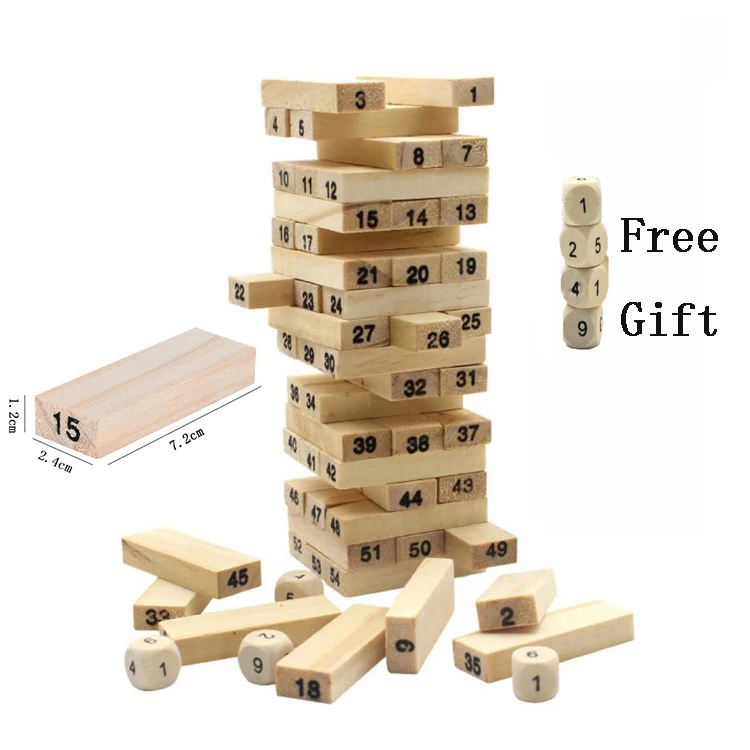Wooden Digital Blocks 54pcs/sets Stacked Building Model Tower Environment-friendly Wood Finish Machining Children Puzzle Toy
Wooden Digital Blocks 54pcs/sets Stacked Building Model Tower Environment-friendly Wood Finish Machining Children Puzzle Toy