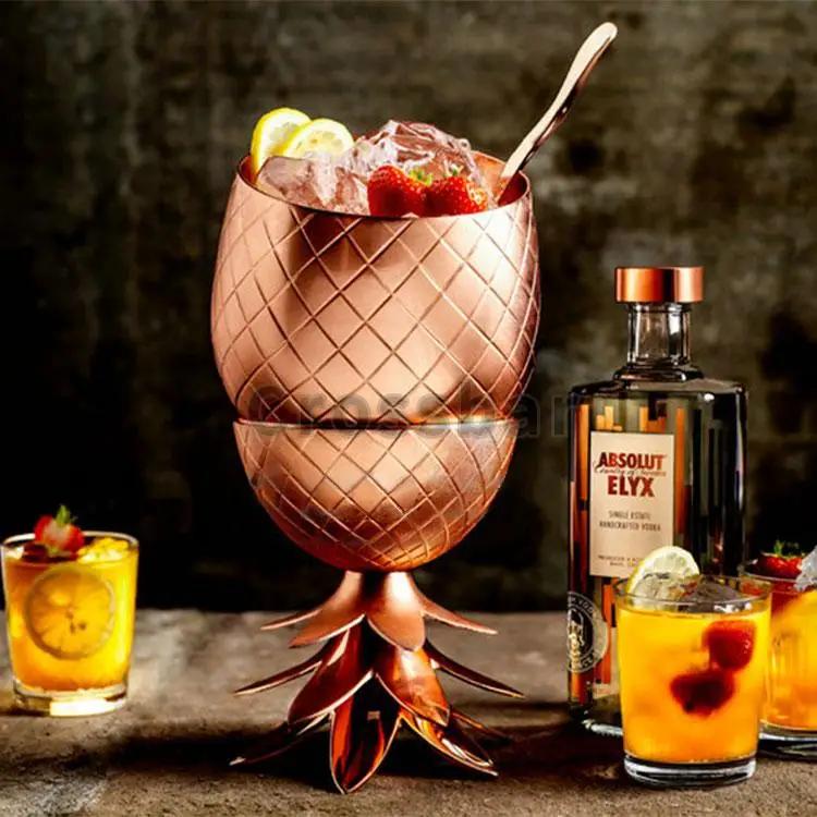 Bar legend export American Creative Pineapple Tumbler Cocktail Mugs Moscow STYLE stainless steel pineapple metal mug
Bar legend export American Creative Pineapple Tumbler Cocktail Mugs Moscow STYLE stainless steel pineapple metal mug