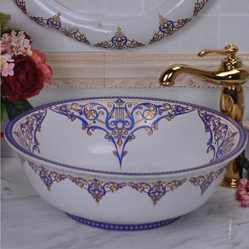 Ceramic Counter Top Wash Basin Cloakroom Hand Painted Vessel Sink round ceramic wash basin bathroom sink
Ceramic Counter Top Wash Basin Cloakroom Hand Painted Vessel Sink round ceramic wash basin bathroom sink