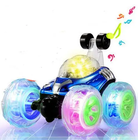 

IFSO unique toys New Mini Remote Control Car Flip 360 Wheelie RC RTR Stunt Car Toys