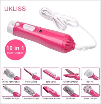10 In 1 Electric Hair Curlers Multifunctional Dryer Brush Rotation Styler Curler Hairbrush Changeable Salon Electric Hair Tool
10 In 1 Electric Hair Curlers Multifunctional Dryer Brush Rotation Styler Curler Hairbrush Changeable Salon Electric Hair Tool