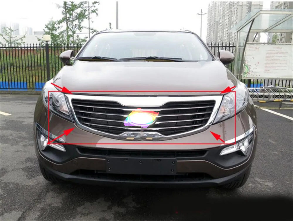Original ABS Chrome front grille Trim Trim Around sport radiator grille fit for kia Sportager model 2
Original ABS Chrome front grille Trim Trim Around sport radiator grille fit for kia Sportager model 2