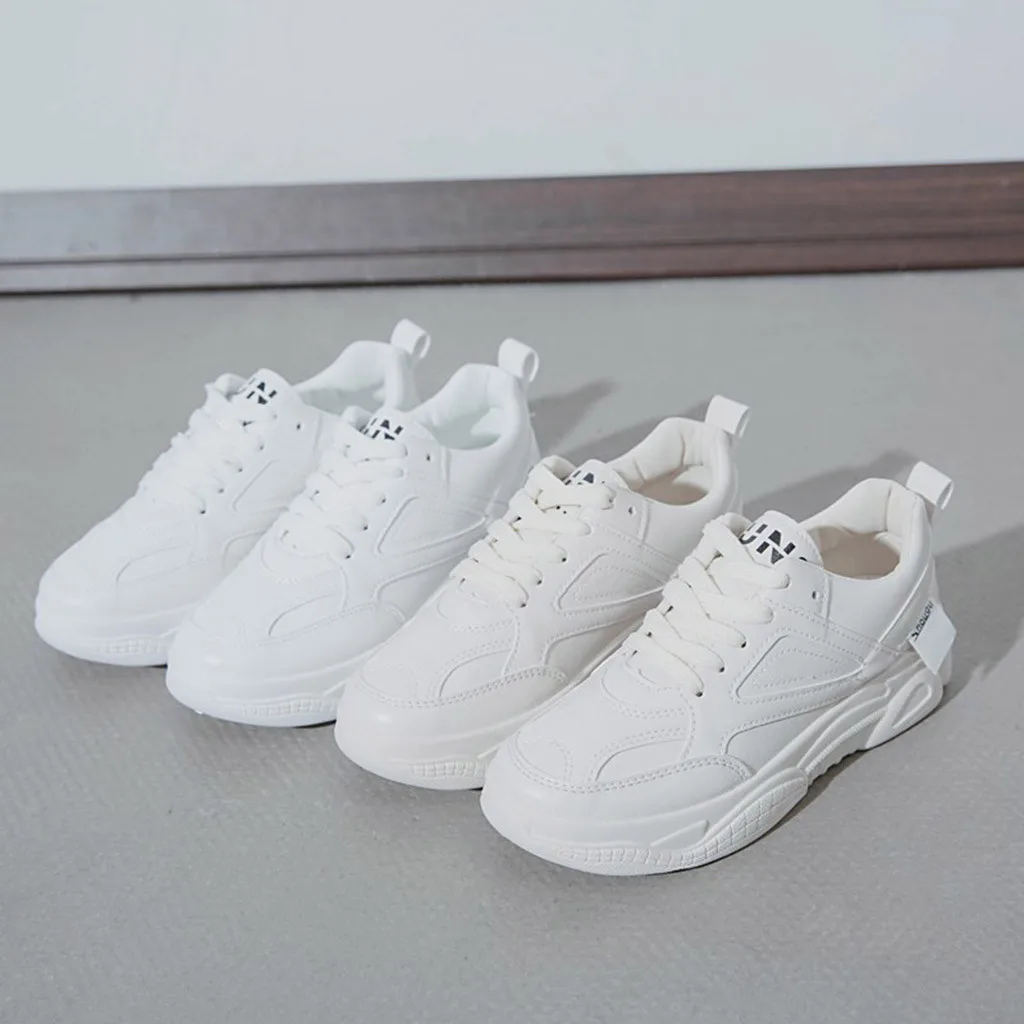 CHAMSGEND Hot sale White women's solid color lace sports shoes old shoes wild comfortable shoes
CHAMSGEND Hot sale White women's solid color lace sports shoes old shoes wild comfortable shoes