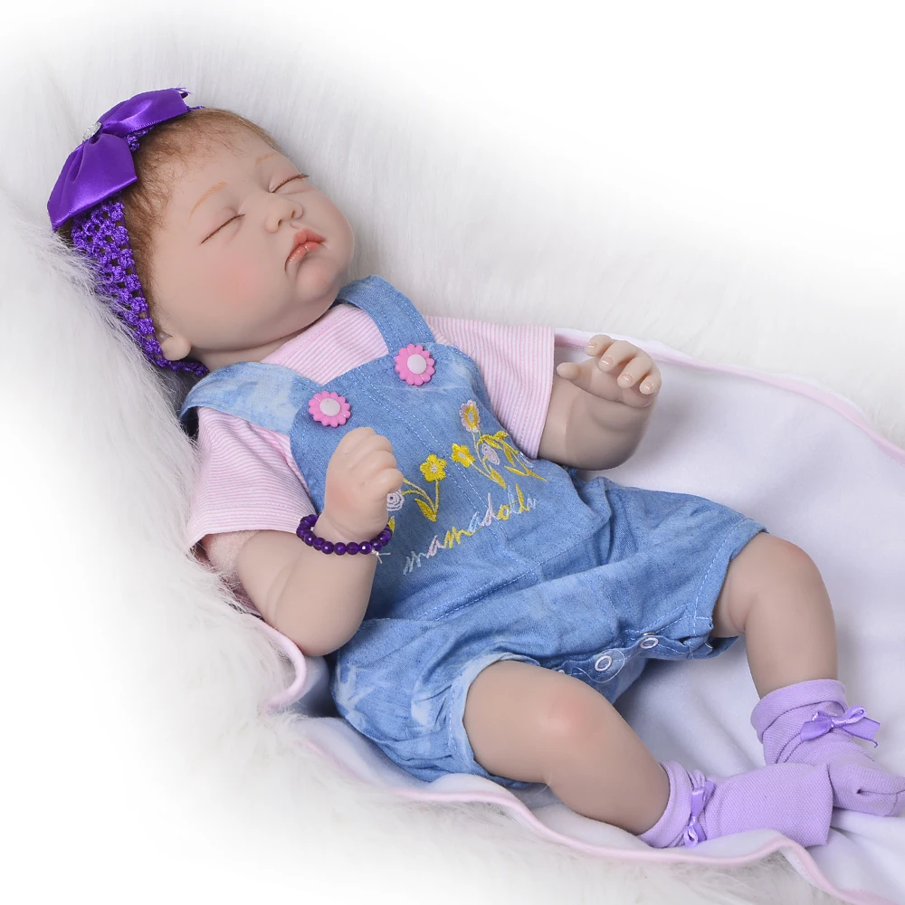 Safe Soft Silicone Vinyl Baby Dolls Reborn 22" Lifelike Babies Toys 55 cm Handmade Sleeping Girl Dolls Children Birthday Gifts
Safe Soft Silicone Vinyl Baby Dolls Reborn 22" Lifelike Babies Toys 55 cm Handmade Sleeping Girl Dolls Children Birthday Gifts
