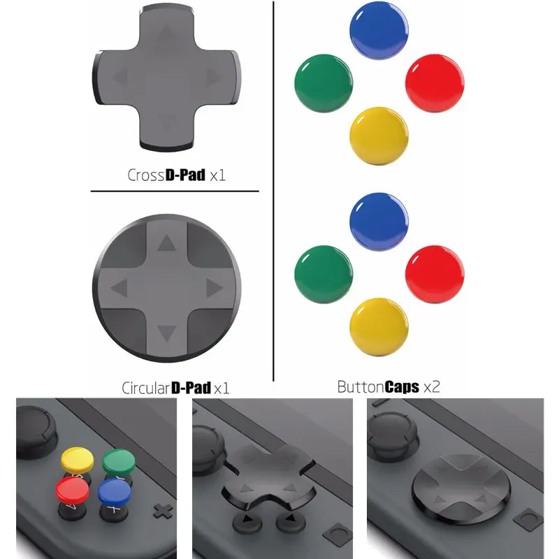 Skull & Co. D-Pad Button Cap Set Thumb Grip for Nintend Nintendos Switch Joy-Con Controller DIY Buttons Cross Circular D-Pad
Skull & Co. D-Pad Button Cap Set Thumb Grip for Nintend Nintendos Switch Joy-Con Controller DIY Buttons Cross Circular D-Pad