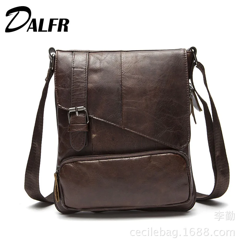 DALFR Cowhide Crossbody Bag Mens Genuine Leather Shoulder Bag for Men 15 Inch Casual Male Messenger Bag Designer Bags
DALFR Cowhide Crossbody Bag Mens Genuine Leather Shoulder Bag for Men 15 Inch Casual Male Messenger Bag Designer Bags