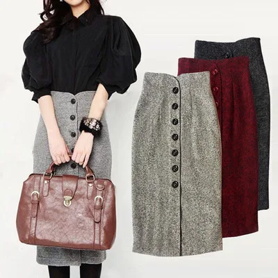 New 2019 Spring Autumn Fashion Vintage Elegant Office Work Tweed Skirt Set Women's Single Breated Shirt Woolen Blends Skirt Suit
New 2019 Spring Autumn Fashion Vintage Elegant Office Work Tweed Skirt Set Women's Single Breated Shirt Woolen Blends Skirt Suit
