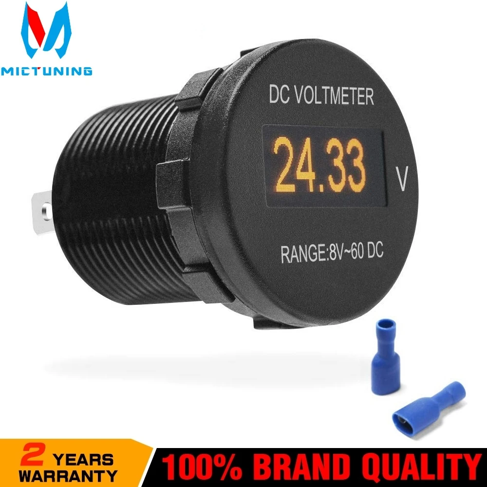 MICTUNING OLED Digital Voltmeter Gauge DC 8-60V Battery Monitor for Car Motorcycle RV Pickup Truck Marine Boat
MICTUNING OLED Digital Voltmeter Gauge DC 8-60V Battery Monitor for Car Motorcycle RV Pickup Truck Marine Boat
