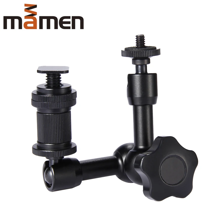 Updated MAMEN Articulating Rosette Arm Max 7 Inches Long With Cold Shoe Mount And 1/4-20 Threaded Screw Adapter Hot Sales
Updated MAMEN Articulating Rosette Arm Max 7 Inches Long With Cold Shoe Mount And 1/4-20 Threaded Screw Adapter Hot Sales