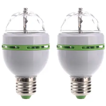 2pcs E27 3W AC85-260V 3-LED Full Colorful Auto Rotating RGB LED Bulb Stage Light Disco DJ Party Lamp Bulb For KTV Lighting
2pcs E27 3W AC85-260V 3-LED Full Colorful Auto Rotating RGB LED Bulb Stage Light Disco DJ Party Lamp Bulb For KTV Lighting