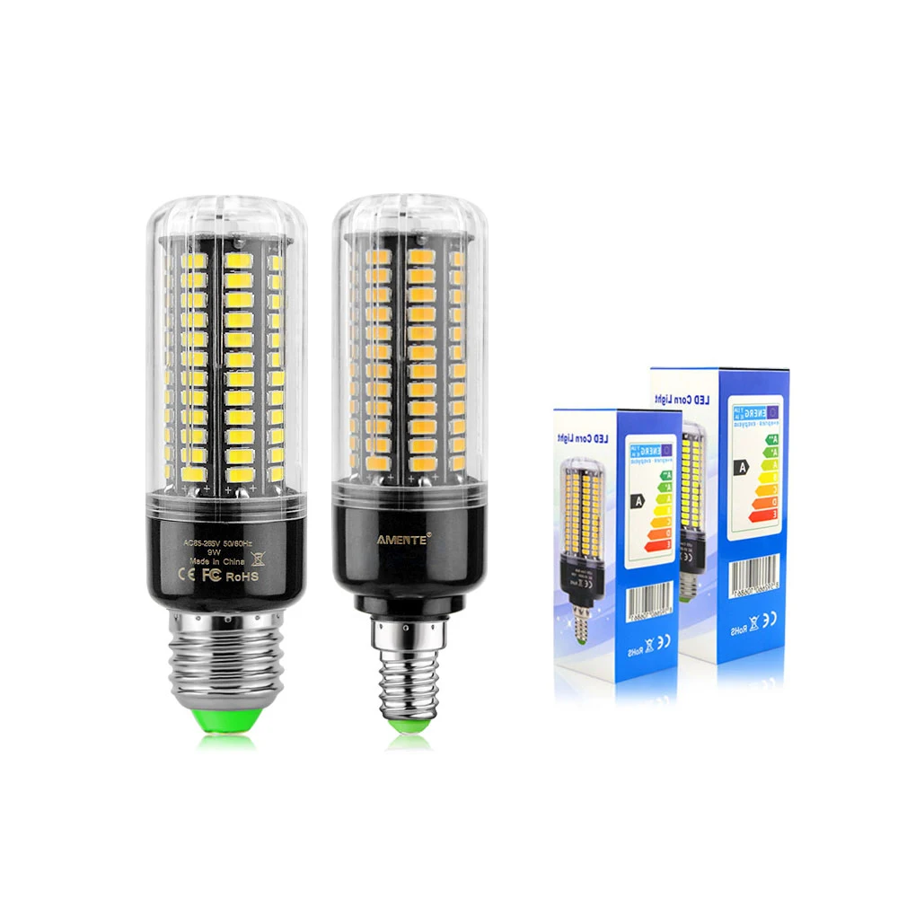 

1Pcs Super Lumen 5736 SMD No Flicker LED light E27 E14 Full Watt 3W 5W 7W 8W 12W 15W AC 110V -220V LED Corn lamp Bulb