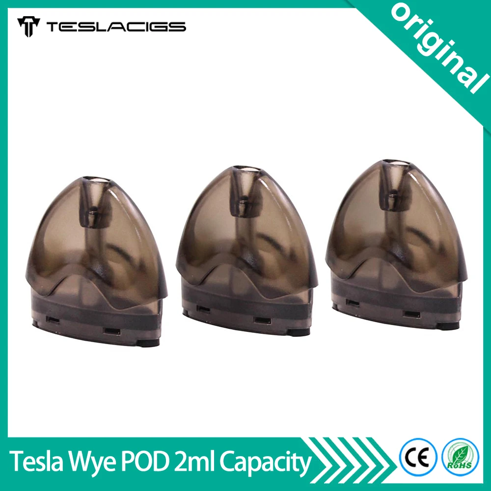 Original Pod Cartridge Tesla WYE Pod 2ml Capacity Refillable Cartridge 1.2ohm Resistance Coil For Tesla WYE Pod Vape Kit
Original Pod Cartridge Tesla WYE Pod 2ml Capacity Refillable Cartridge 1.2ohm Resistance Coil For Tesla WYE Pod Vape Kit