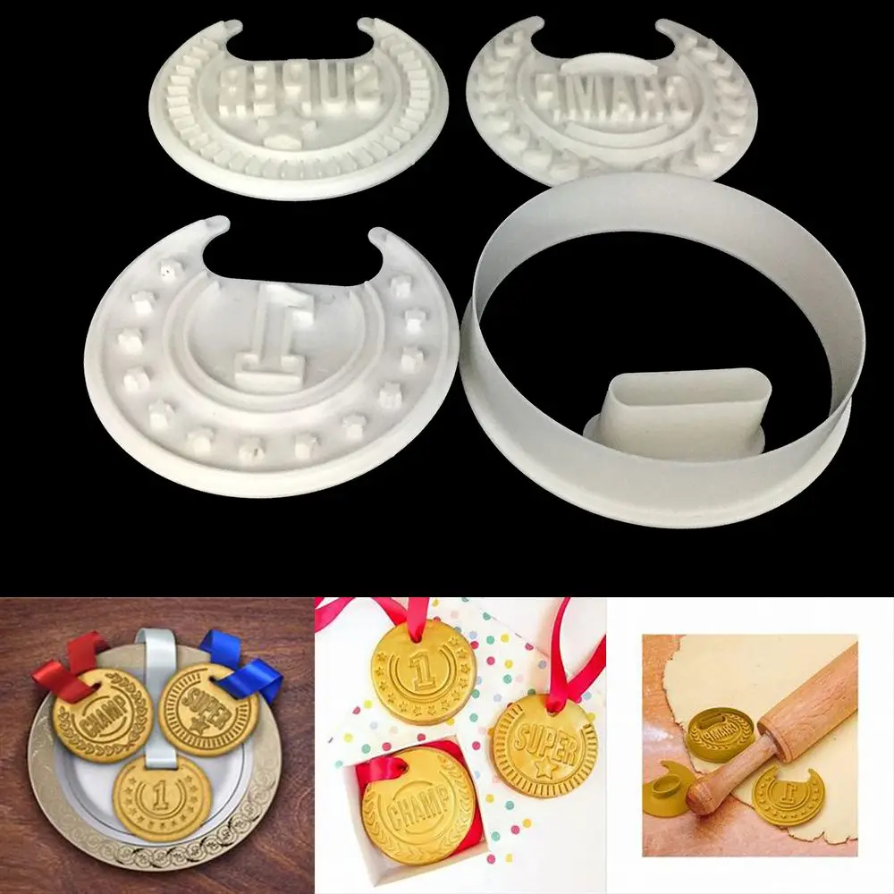 4pcs/lot Gold Medal Shape Cookie Cutter DIY Cake Baking Mold Super Fondant Pastry Cake Chocolate Decorating Tools Cutting Mould
4pcs/lot Gold Medal Shape Cookie Cutter DIY Cake Baking Mold Super Fondant Pastry Cake Chocolate Decorating Tools Cutting Mould