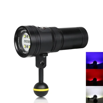 Professional Diving Light Underwater 100m Scuba Video Light 15 XML2+2 Red+2 UV LED Photography Video Dive Flashlight Lamp
Professional Diving Light Underwater 100m Scuba Video Light 15 XML2+2 Red+2 UV LED Photography Video Dive Flashlight Lamp