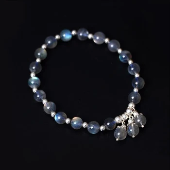 2018 Multifunctional Blue Light Natural Moonstones Bracelet Handmade Elastic Rope 925 Sterling Silver Bracelets for Women YBR066
2018 Multifunctional Blue Light Natural Moonstones Bracelet Handmade Elastic Rope 925 Sterling Silver Bracelets for Women YBR066